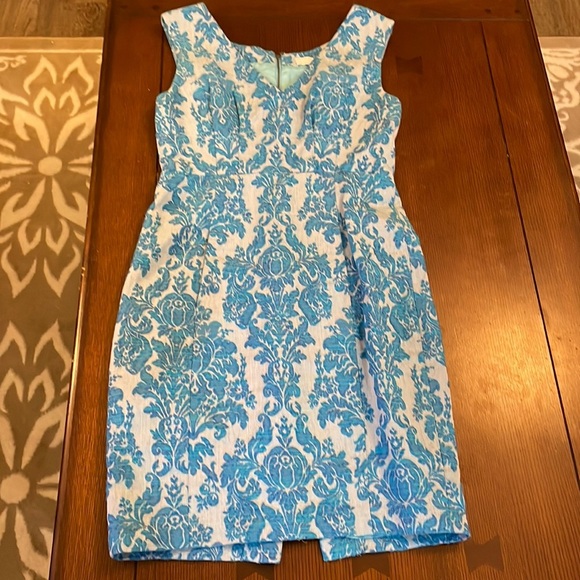 Tracy Reese Dresses & Skirts - Tracy Reese dress. Tapestry Jacquard Brocade material. Size 6 Beautiful blue